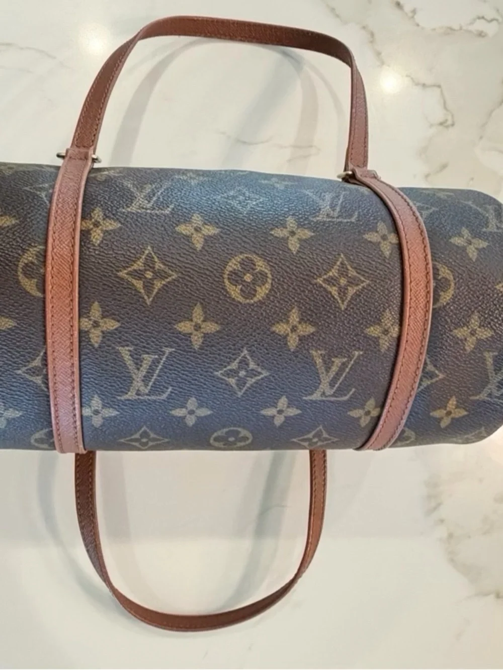 Louis Vuitton Papillon 26 Monogram Barrel Bag in Brown - AUTHENTIC- Vintage 1997